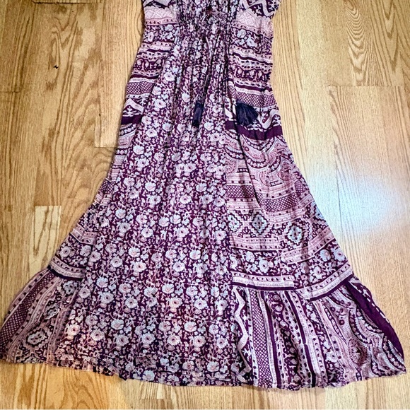 NATURAL LIFE Purple and Pink Bohemian Maxi Dress Size XS - Picture 5 of 15